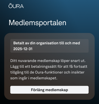 Kort för att fortsätta i Medlemsportalen
