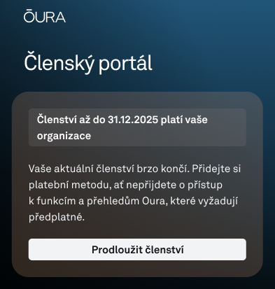 Členská sekce – Karta pokračování