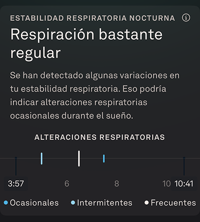 Estabilidad respiratoria nocturna durante el sueño